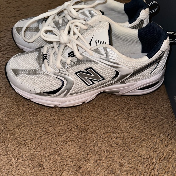 New balance 530 white/navy blue - Picture 4 of 5